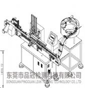 Linear cap lining machine