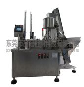 Linear cap lining machine